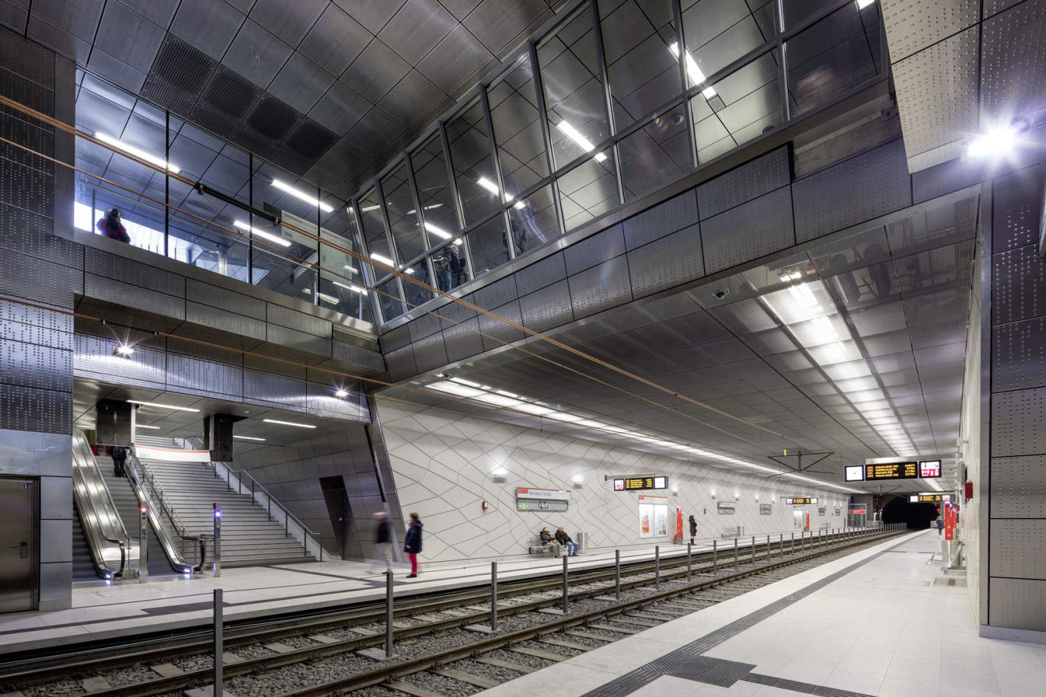 Wehrhahnlinie Duesseldorf, Stations, Benrather Strasse, Concept, Thomas Stricker, netzwerkarchitekten, Bahnhof